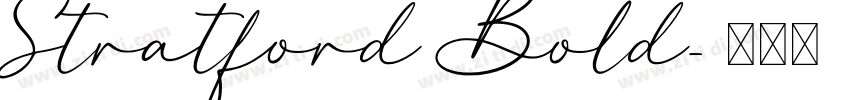 Stratford Bold字体转换 Stratford Bold字体转换